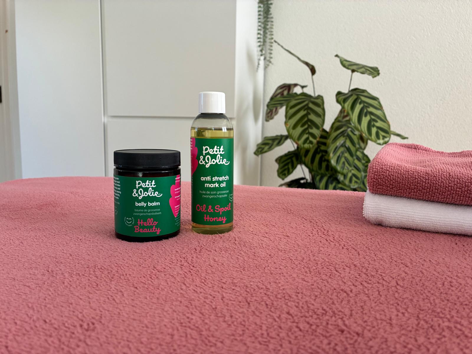 Speciale buikolie en buikbalsem bij MamaLief Massage